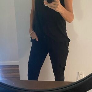 Joe’s jeans black cargo capri jeans